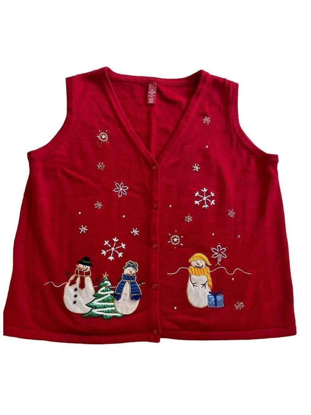 Holiday Time Ugly Christmas Vest size 2X